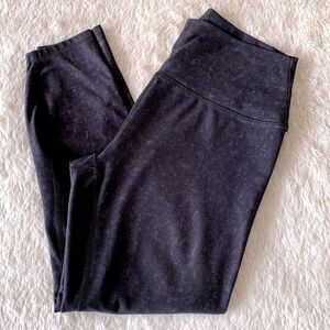 Gray marble pattern leggings